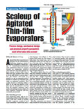 Chemical Engineering magazine article: Scaleup of Agitated Thin Film Evaporators